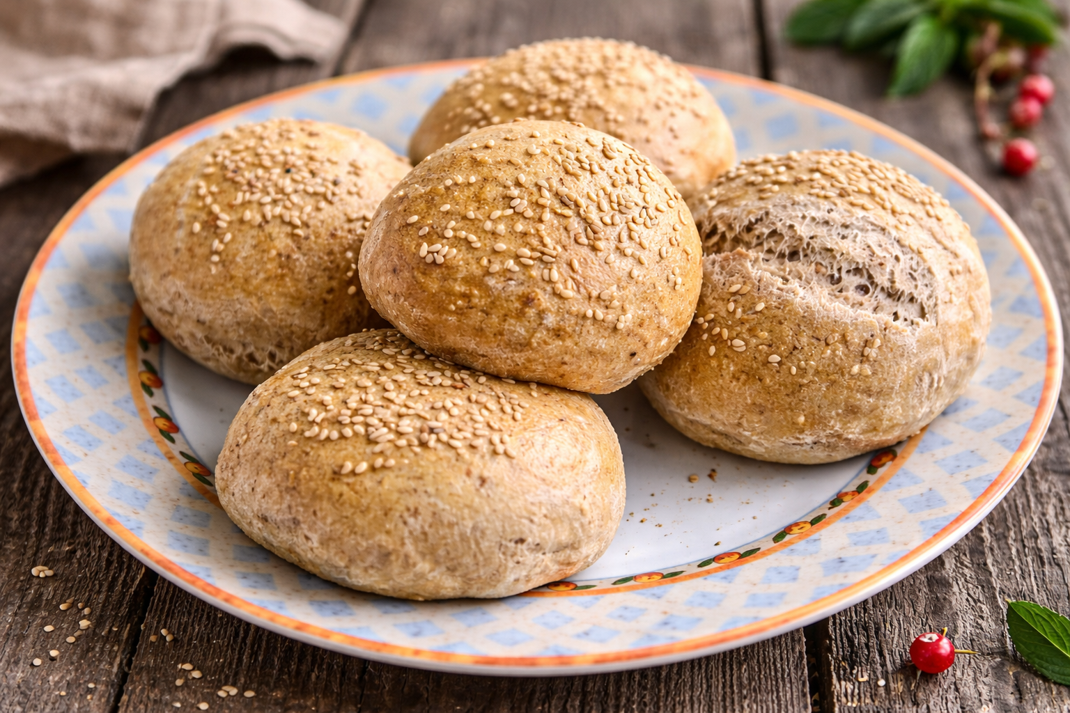 Real Food Hamburger Brötchen